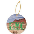 Nevada Desert Ornament w/ Clear Mirrored Back (2 Square Inch)